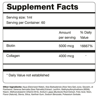 BASK & LATHER GRO & Glow Liquid Vitamin, Liquid Collagen for Women, Natural Ingredients with Collagen, Biotin, Msm, Beauty Supplement, Helps Support Healthy Hair, Skin & Nails, Cherry Flavor, 2 FL Oz